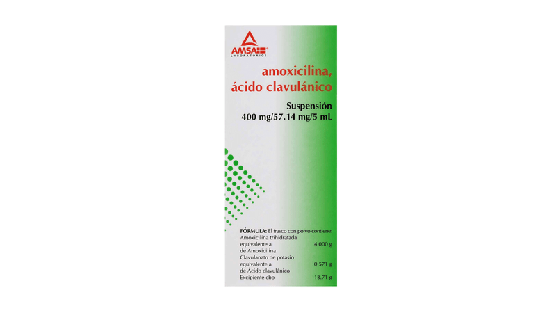 Amoxicilina/ Acido Clavulánico 400Mg/57.14Mg/5ML (Amsa)