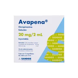 Avapena 20Mg C/5 Amp 2mL