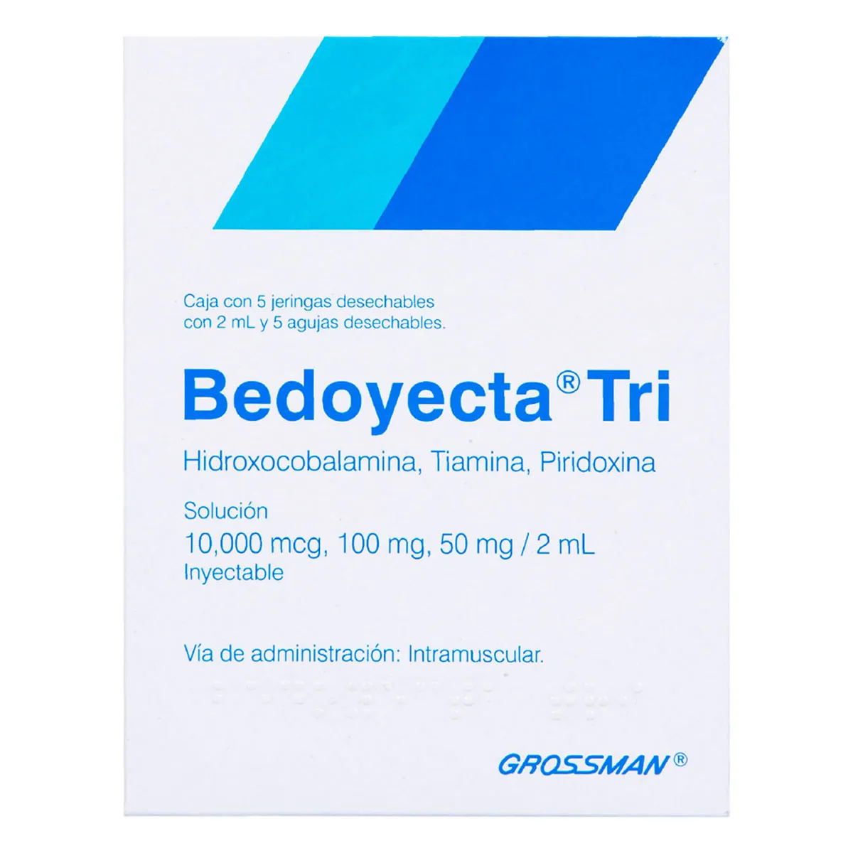 Bedoyecta Tri 10000mg/100/50 mg C/5 Amp.