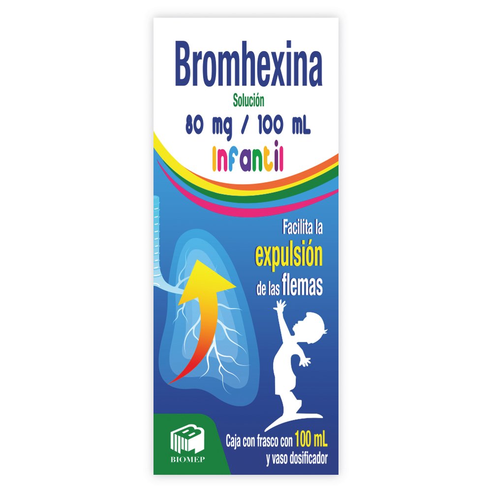 Bromhexina  Sol. Infantil 80MG/100mL (Biomep)