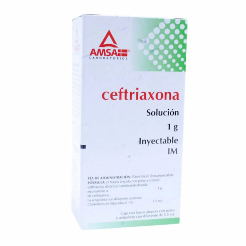 Ceftriaxona 1 Gr. I.M. Amp. (Amsa)