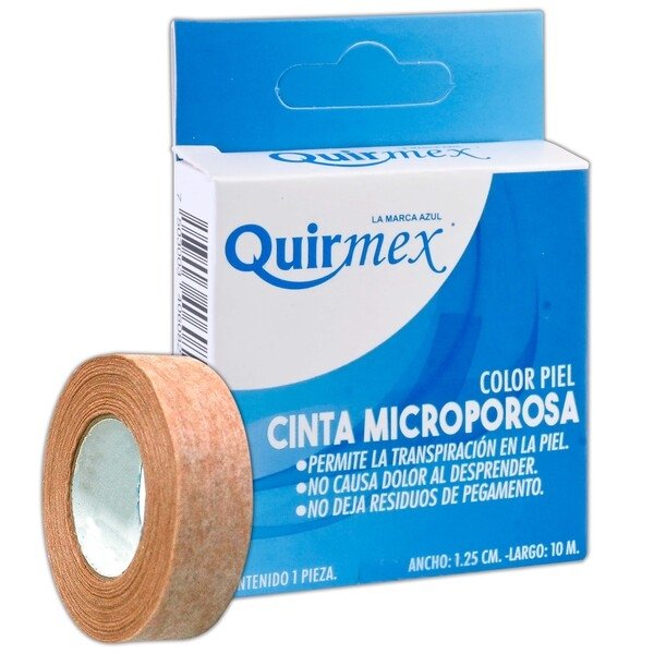 Cinta Microporosa Quirmex Piel 1.25Cm X 10 M