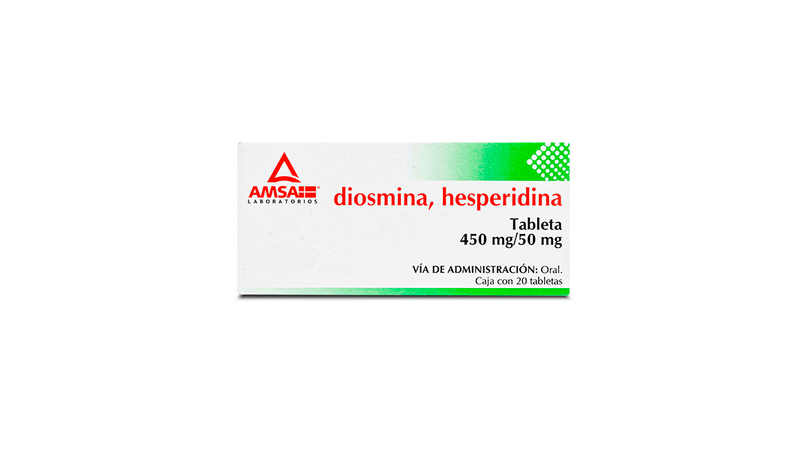 Diosmina/Hesperidina 450Mg/50Mg  C/20 Tab (Amsa)