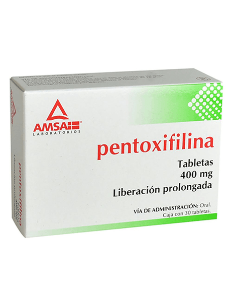 Pentoxifilina 400Mg C/30 Tab. (Amsa)