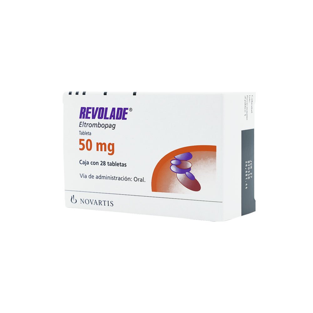 Revolade 50 mg. Eltrombopag Tabletas