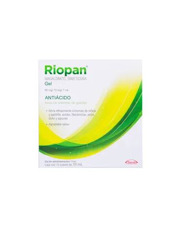 Riopan 8Mg/1Mg Sobres c/10 Pzas.