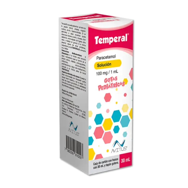 Temperal  Gotas Ped. 100Mg/1mL