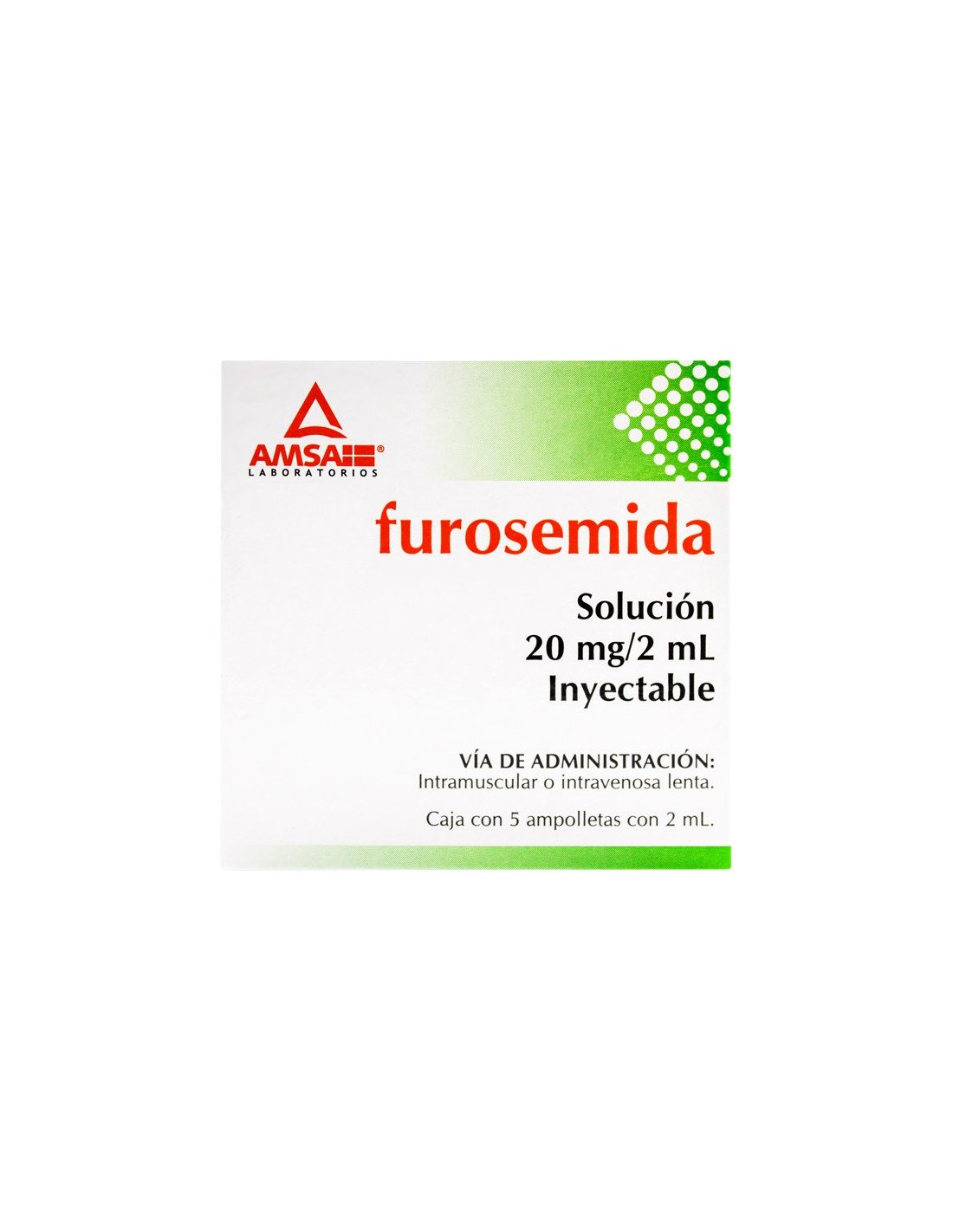 Furosemida  20Mg/2mL C/5 Amp (Amsa)