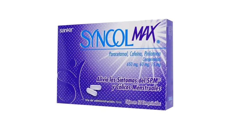 Syncol Max 650Mg/60Mg/15Mg  C/12 Tab